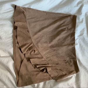 Suede skirt